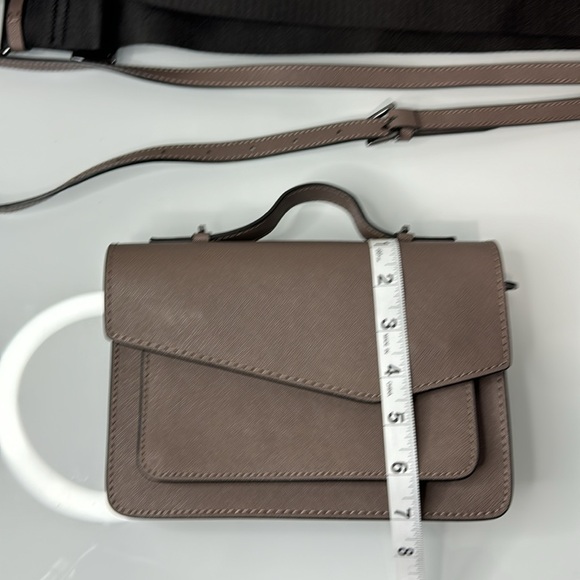 Botkier Cobble Hill grey leather double strap crossbody bag - Picture 12 of 15
